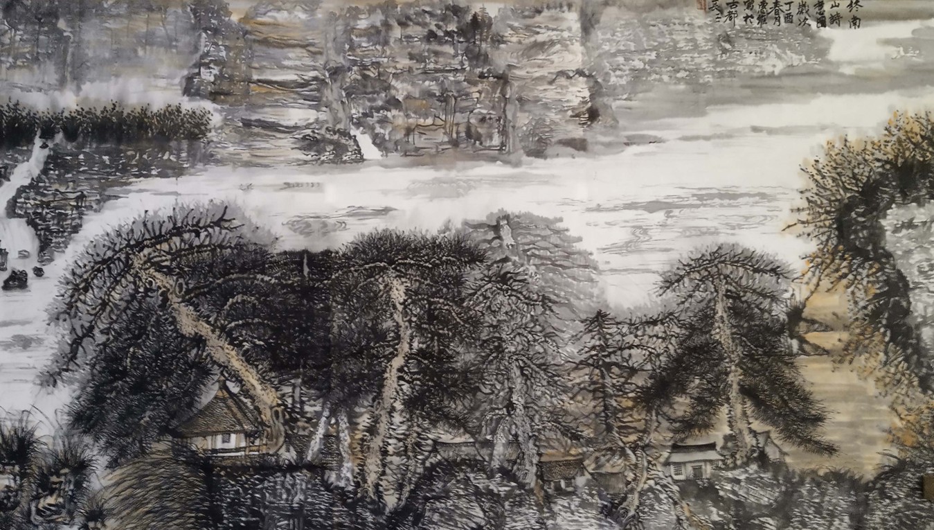 作品55 惠维 山水国画 终南山诗意图 198X98 2018.10创作 预估价15.5万每平尺 创作地点西安.jpg