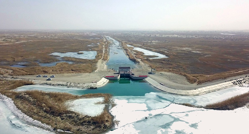 西海子水库及下游河道