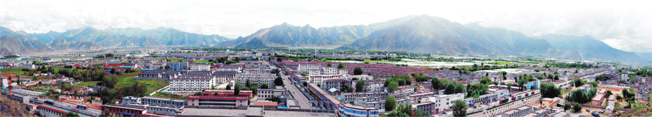 堆龙德庆城区全景图