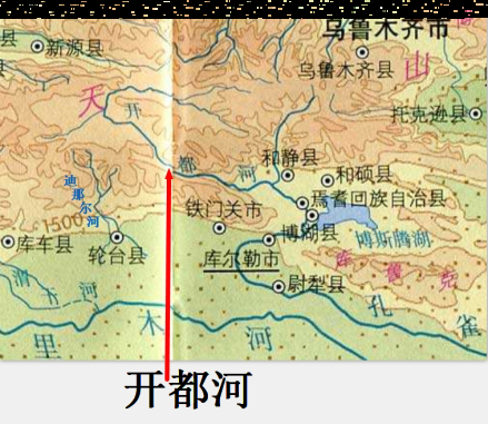 开都河地图