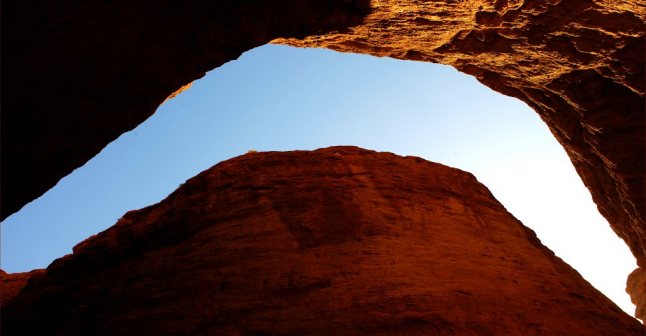 库尔勒园艺场牧区大峡谷