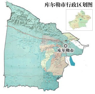 库尔勒市区域图