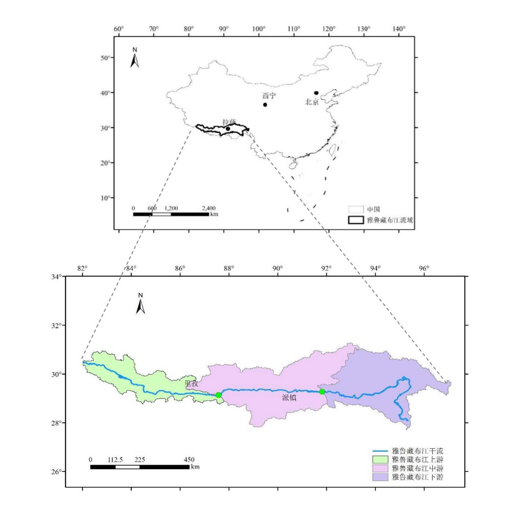 雅鲁藏布江流域地理位置 