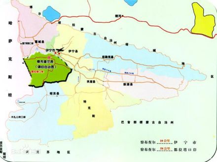 区域位置——原伊犁地区西部