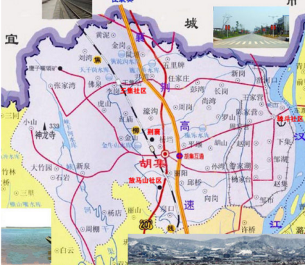 胡集镇交通区位图