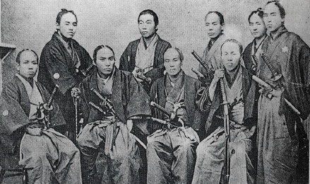 在长崎的副岛种臣、大隈重信等佐贺藩士