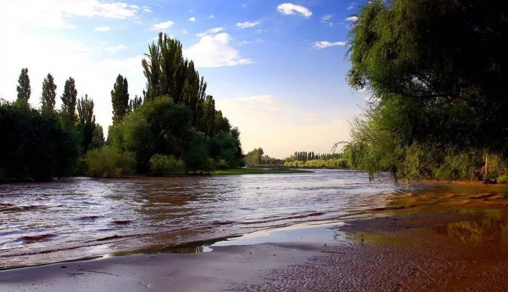 阿克苏河下游一段