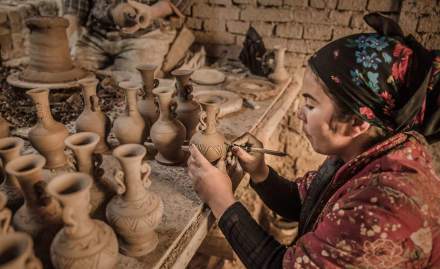 维吾尔族模制法土陶烧制技艺