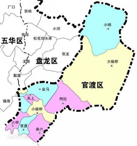 官渡区行政区划图