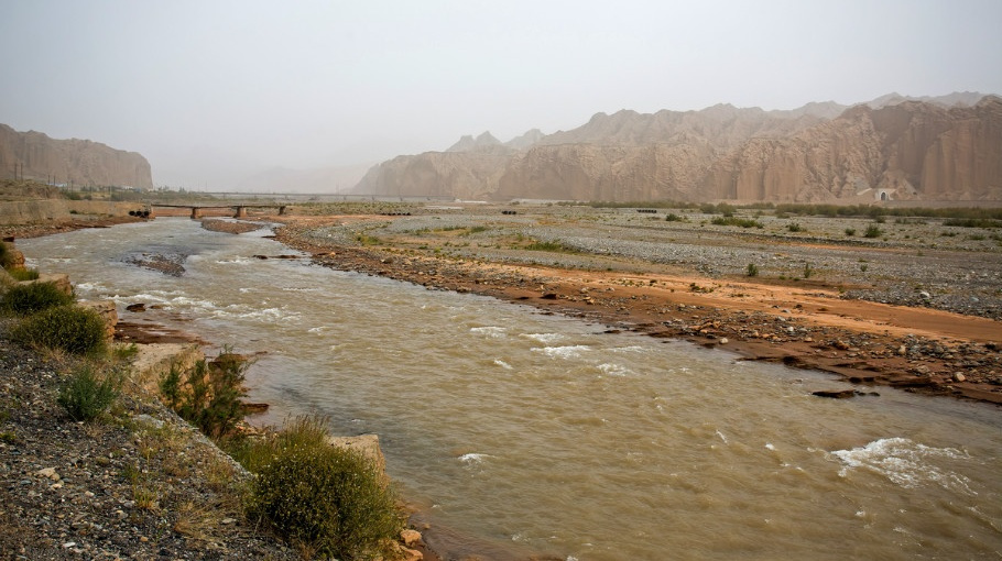 库车河山口一段