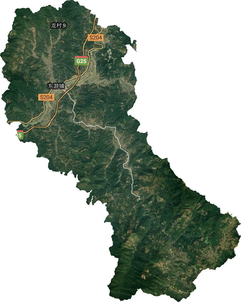 东游镇的卫星图