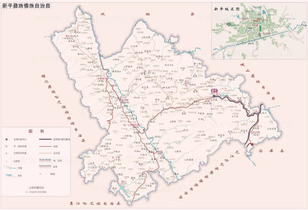 新平县地图