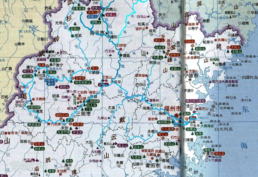 南浦溪在闽江流域的位置