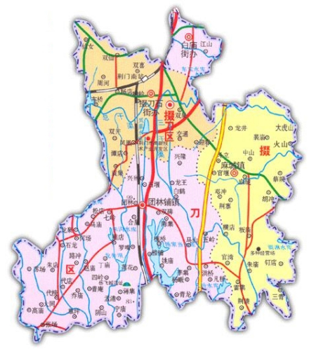 掇刀区交通图