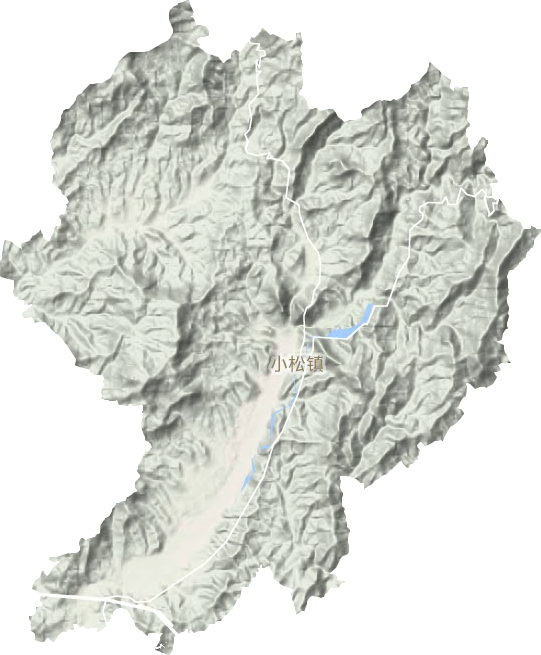 小松镇地形图