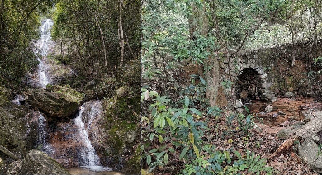 浦城县富岭镇庵山白水岩瀑布