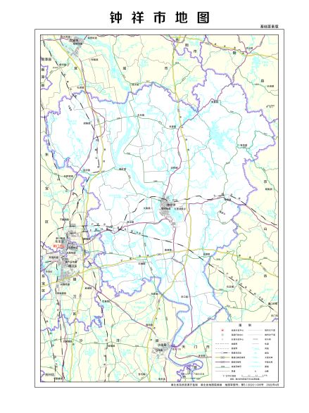 钟祥市地图