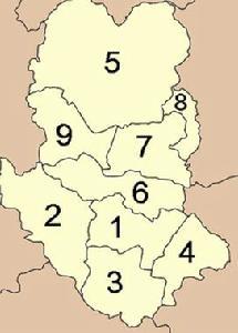 素可泰府行政区划图