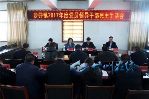 沙井镇2017年度党员领导干部民主生活会
