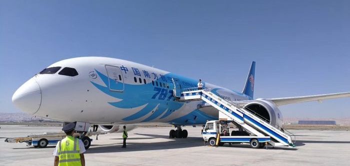 喀什国际机场保障南航宽体机