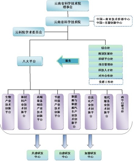 云南省科学技术院组织结构