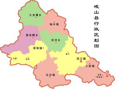 峨山县行政区划图