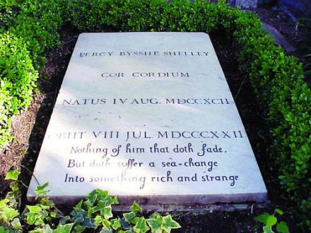 雪莱墓碑 雪莱墓碑