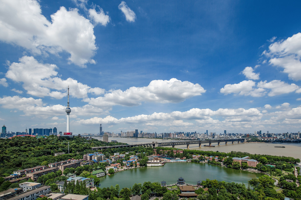 武汉长江大桥全景