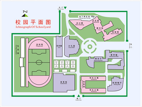 北京市第八十中学校内地图