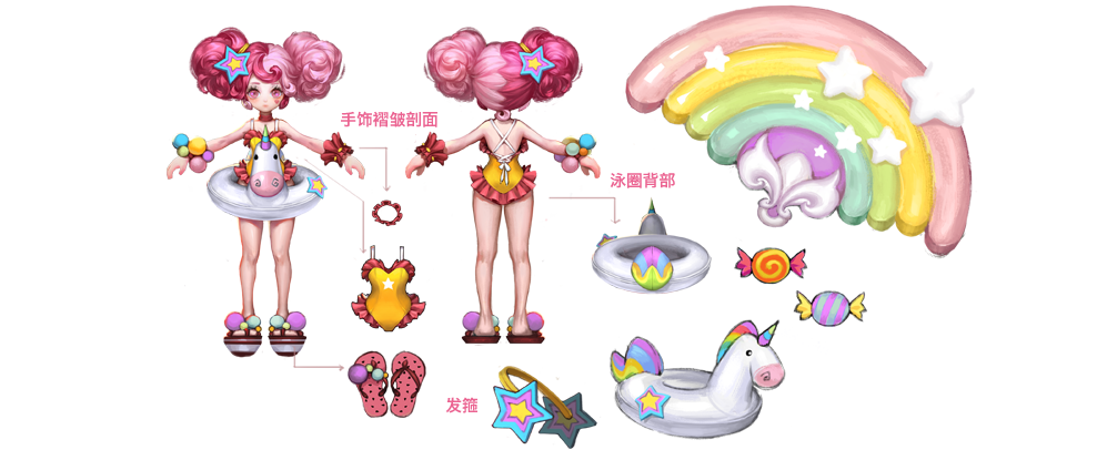 《王者荣耀》小乔英雄皮肤 缤纷独角兽介绍