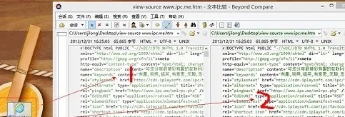 《Beyond Compare》怎么修改网页代码