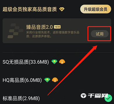 《QQ音乐》在哪里开启臻品音质2.0