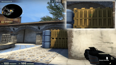 《CSGO》实战 Inferno单向烟技巧