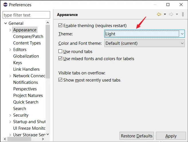 《Eclipse》怎么设置背景颜色