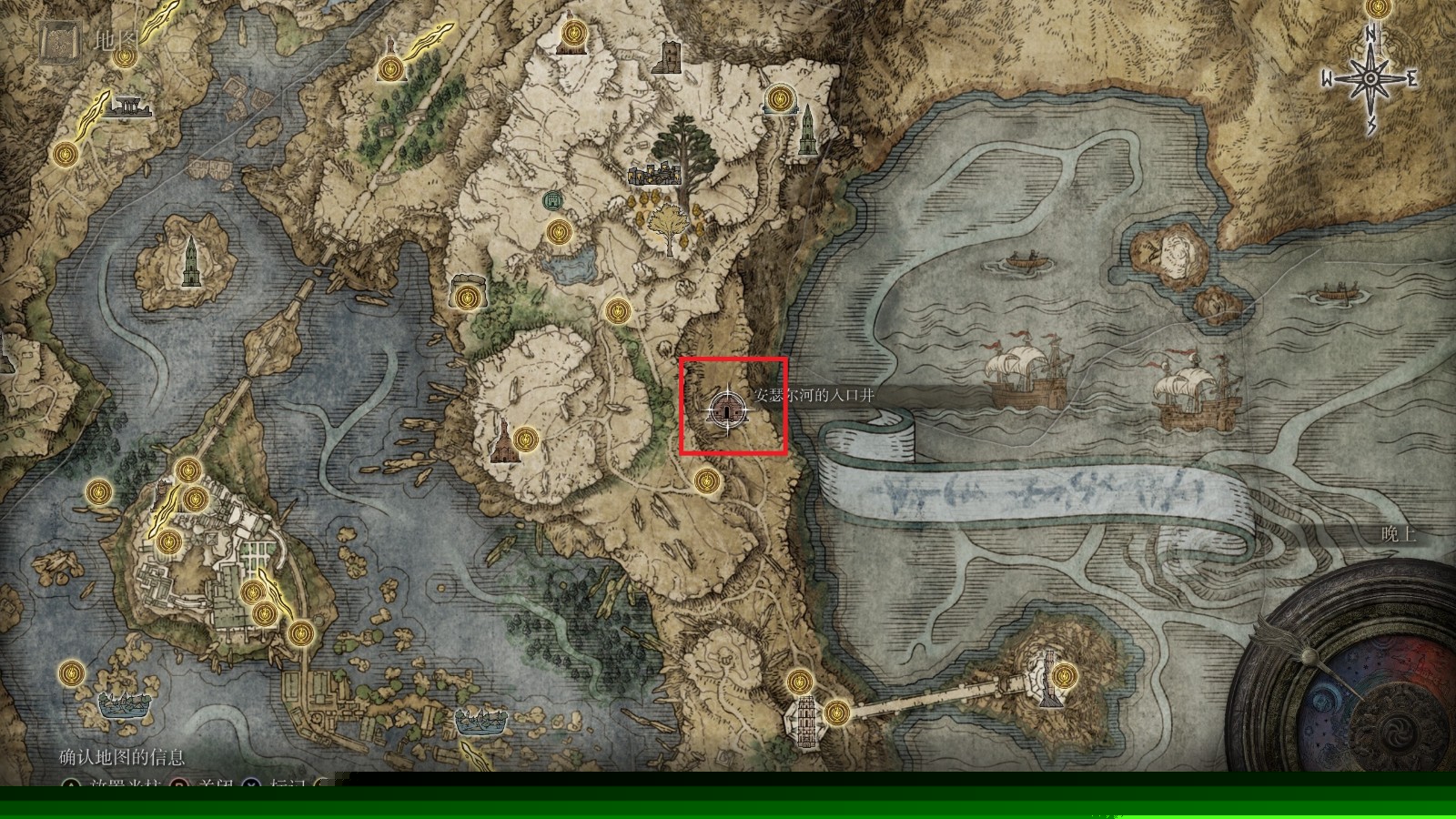 《艾尔登法环》安瑟尔河的入口位置介绍