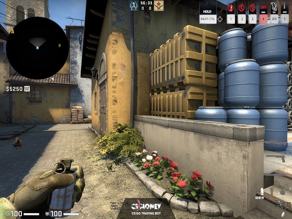 《CSGO》实战 Inferno单向烟技巧