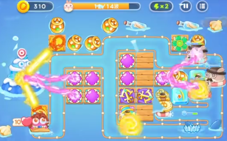 附件1656491092.png 《保卫萝卜4》阿波尼克号第60关满血通关攻略