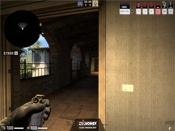 《CSGO》实战 Inferno单向烟技巧