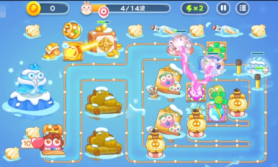 附件1656491081.png 《保卫萝卜4》阿波尼克号第60关满血通关攻略