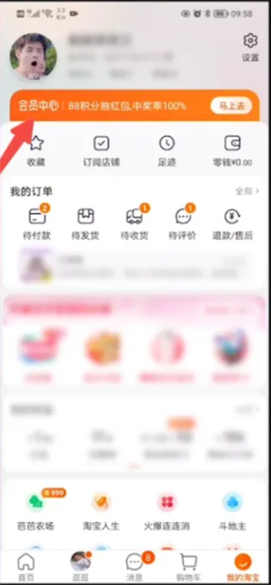 《淘宝》积分在哪里可以看