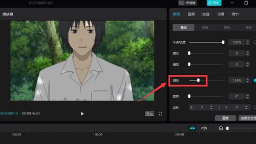 《剪映专业版》视频画面调整