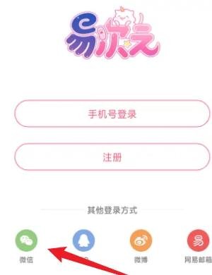 《易次元》怎么使用微信登录
