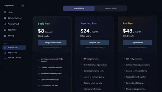 《midjourney》怎么付费
