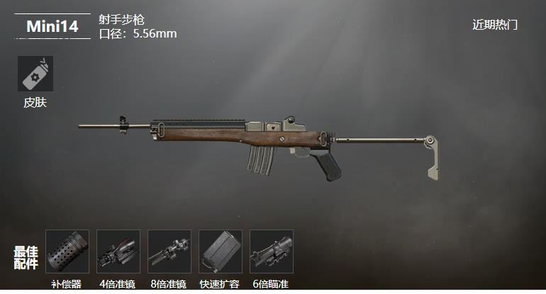 《和平精英》Mini14射手步枪武器测评