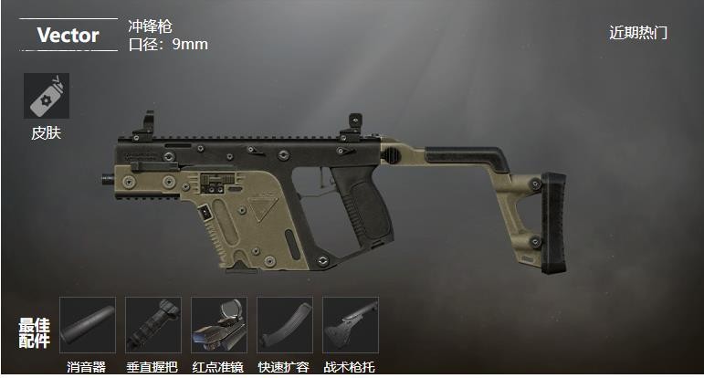 《和平精英》Vector冲锋枪武器测评