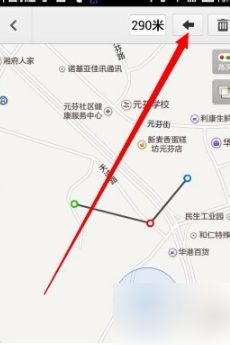 《百度地图》怎么测量两个点之间距离