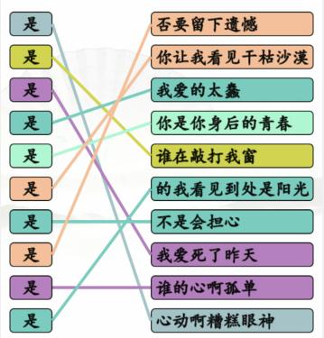 《汉字找茬王》连是热歌通关攻略