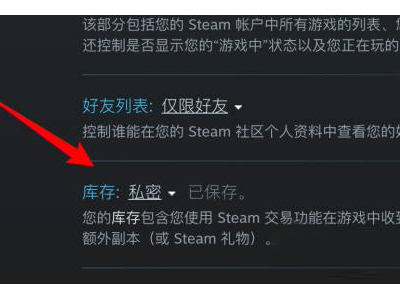 《steam》怎么解除库存私密状态