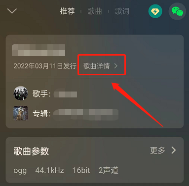 《QQ音乐》怎么查看歌曲详情