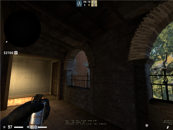 《CSGO》实战 Inferno单向烟技巧